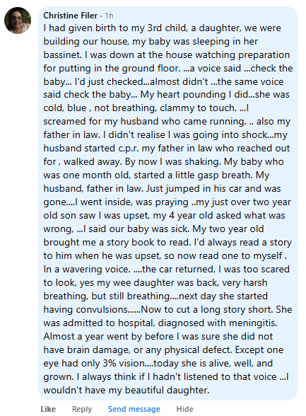 A miracle story was shared with me in August 2026.