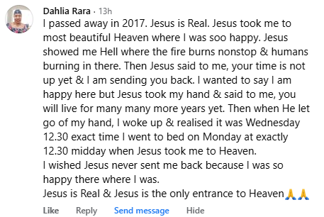 A miracle story was shared with me in August 2026.