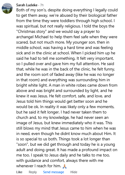 A miracle story was shared with me in August 2026.