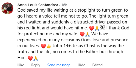 A miracle story was shared with me in August 2026.