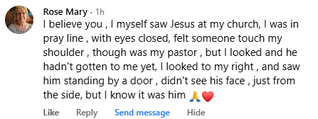 A miracle story was shared with me in August 2026.