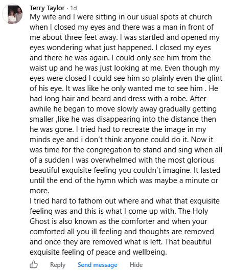 A miracle story was shared with me in September 2026.
