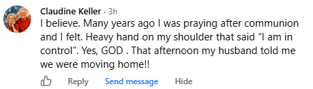 A miracle story was shared with me in October 2026.
