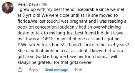 A miracle story was shared with me in October 2026.