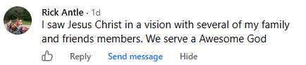 A miracle story was shared with me in October 2026.