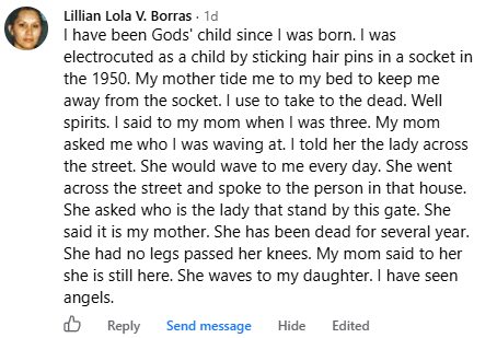 A miracle story was shared with me in October 2026.