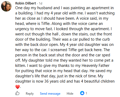 A miracle story was shared with me in October 2026.